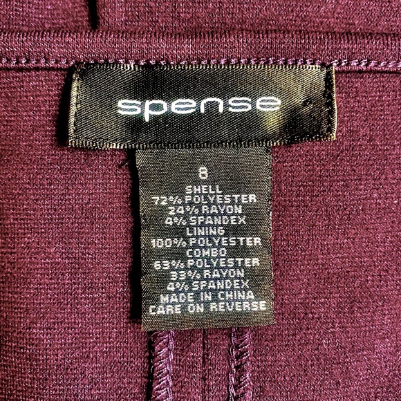 🍆SPENSE🍆 RUCHED CHEST RIBED SHOULDER ZIP CAP SLEEVE BACK SLIT SHEATH DRESS NWT - Picture 6 of 15